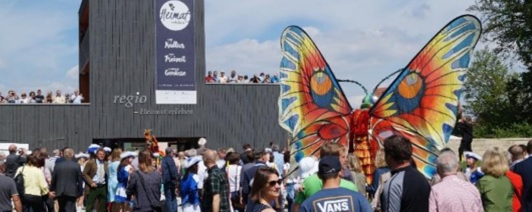 Überblick über wichtige Projekte des Regionalmanagements der letzten drei Jahre: der Regionalpavillon auf der Landesgartenschau Wassertrüdingen