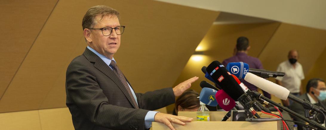 Das Bild zeigt Landrat Stefan Rößle.