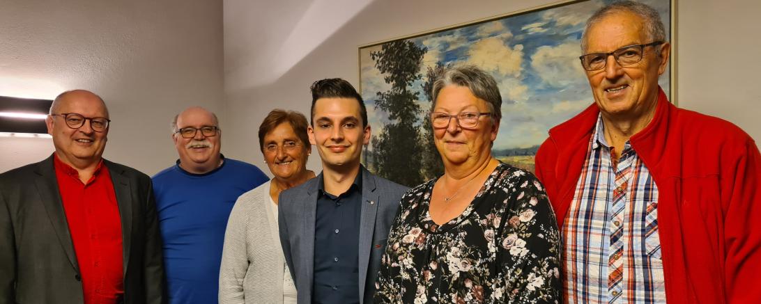 Von links nach rechts: Thomas Haselmayr, Jürgen Rauskolb, Brigitte Kalmbacher, Daniel Becht, Edith Behlau, Werner Riedelsheimer
