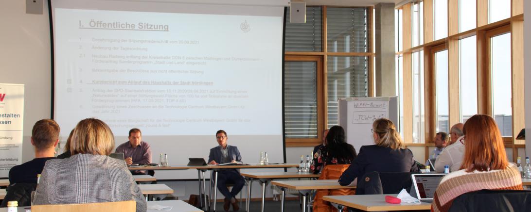 Stadtratssitzung in TCW-Konferenzraum