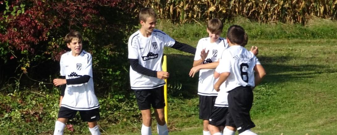 Auf dem Bild sieht man Spieler der TSV 1896 Rain U15/C2