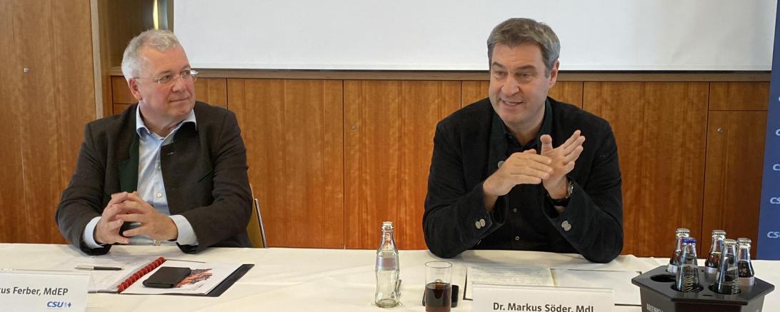 Markus Ferber und Markus Söder