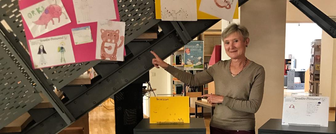 Die Kreativbeiträge der Kinder können jetzt in der Stadtbibliothek besichtigt werden. 