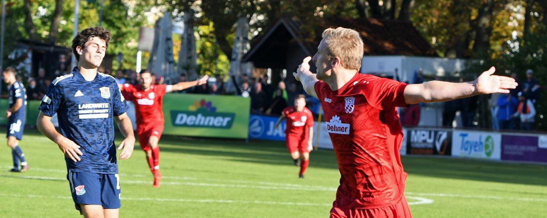 Jonas Greppmeir nach seinem Tor zum 2:1-Sieg