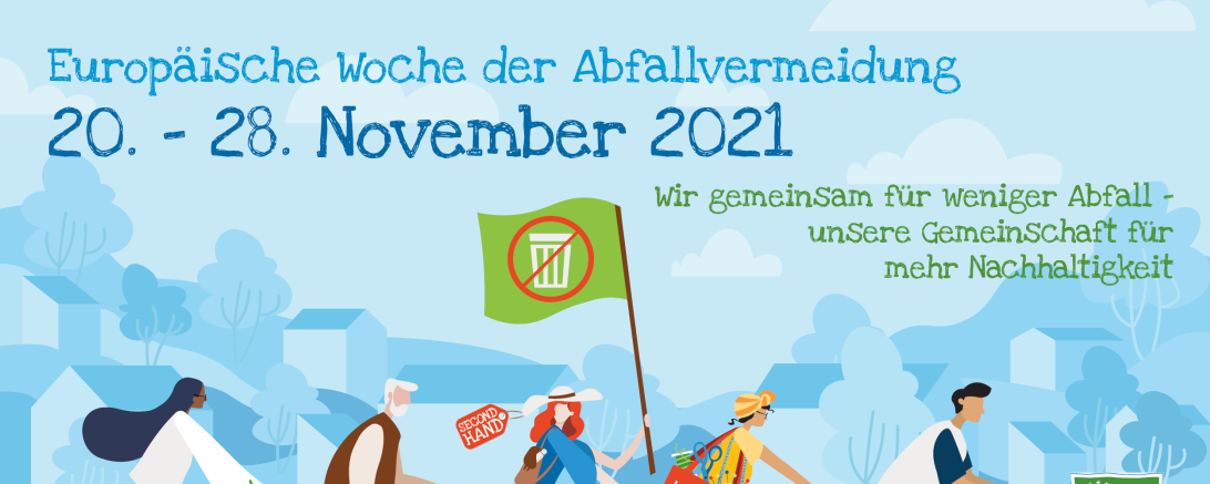 Banner der Europäischen Woche der Abfallvermeidung 2021.