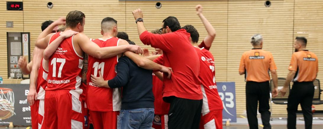 Die Basketballer des TSV Nördlingen. 