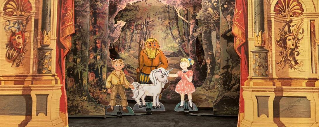 Eine der Veranstaltungen rund um Max Kruse ist das Papiertheater „Das silberne Einhorn“.