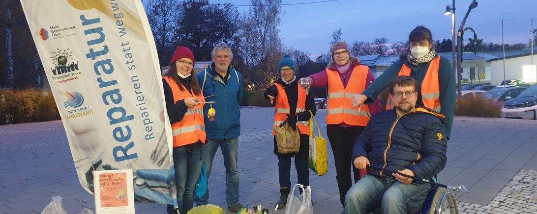 Die Plogging Gruppe Donauwörth.