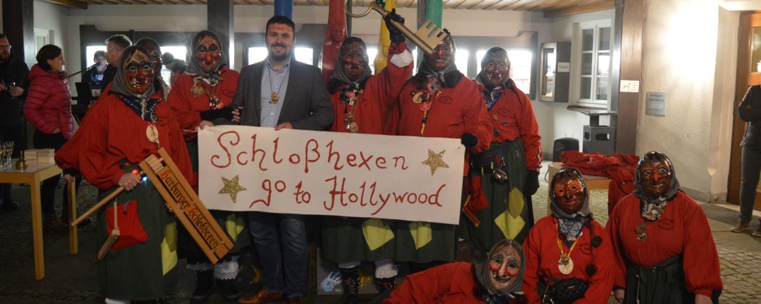 Das diesjährige Motto der Harburger Schlosshexen lautet "Schlosshexen go to Hollywood" - auch weil sie eine Rolle im neuen Imagefilm des Landkreises Donau-Ries haben. 