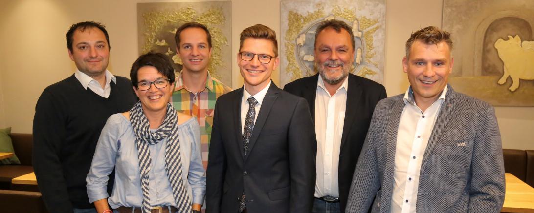 Der amtierende Vorstand der PWG Nördlingen von links nach rechts Peter Romano, Susanne Vierkorn, Dr. Georg Frank, OB David Wittner, Johannes Ziegelmeir, Michael Kemnitzer.