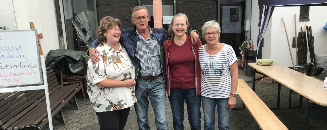 Spendenübergabe im September: Erna Dirschinger, Bürgermeister Lussi, Ida Rau, Irmgard Lussi.