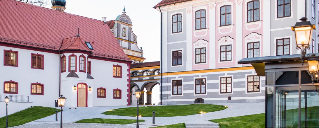 Das Schloss in Leitheim. 