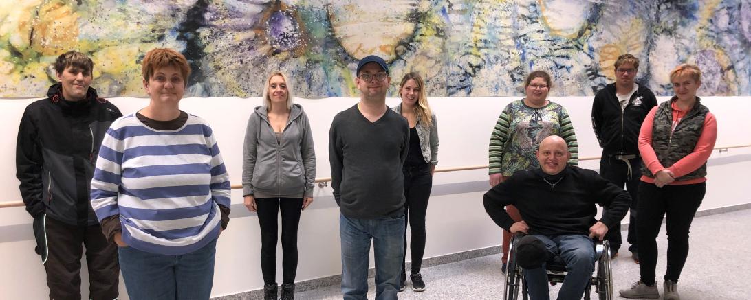 Das Bild zeigt die neuen Rätinnen und Räte hintere Reihe von links nach rechts: Erhard Fickel, Nicole Schaffus, Theresa Keßler, Daniela Gerngroß, Mickel Schwab  Vordere Reihe. Petra Meindl, Dirk Kunisch, Jörg Neuhäusler, Karola Kuczmann