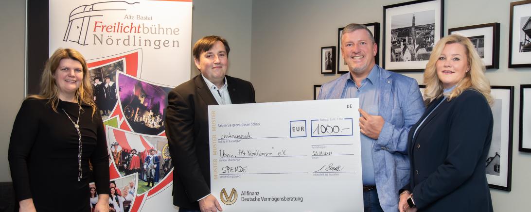 Auf dem Bild v. l. n. r.: Cornelia Panitz, Axel Schönmüller, Alexander Boschek und Kerstin Nolting.