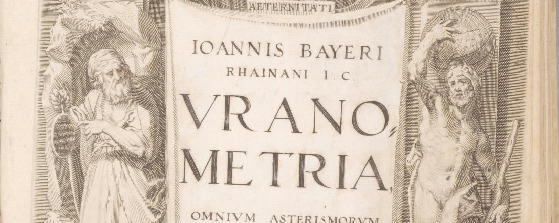 Die Titelseite der Uranometria.