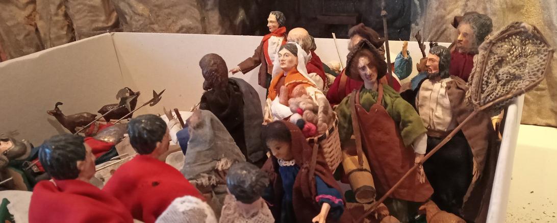 Die historische Krippe im Donauwörther Heimatmuseum. 