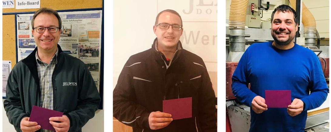 von links: Günter Gießl (aus dem Bereich Vertrieb), Michael Bernrieder und Alexander Leberle (Presse)