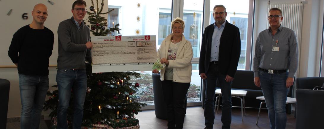 Das Bild zeigt Heiko Dinkelmeier, Björn Kannler, Karola Müller, Thomas Mayer, Bernd Schneid