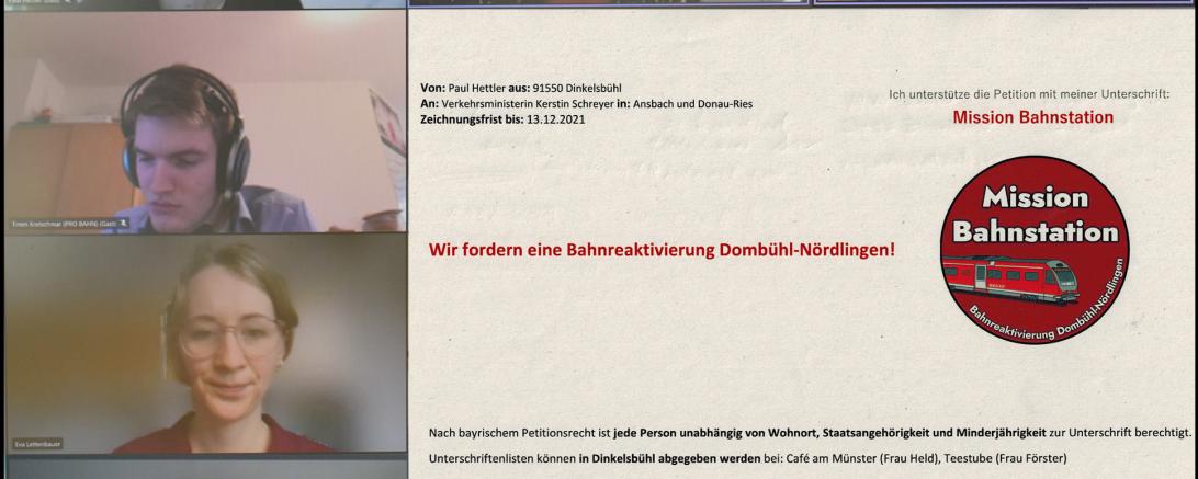 Übergabe Petition "Mission Bahnstation"