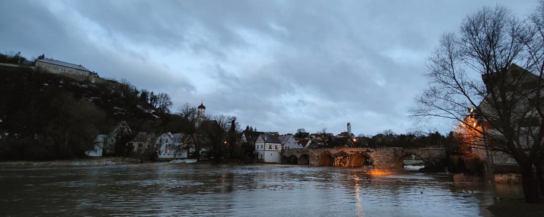 Hochwasser Wörnitz