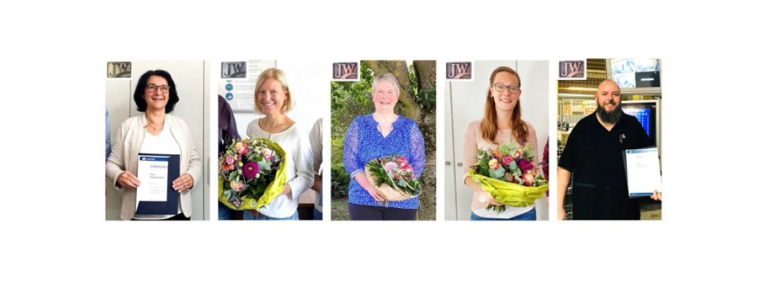 Das Bild zeigt: Von links: Leo Seefried (40 Jahre; Abteilung Presse), Ralf Hohner (40; Spritzstand), Andreas Krella (25; Kundendienst).