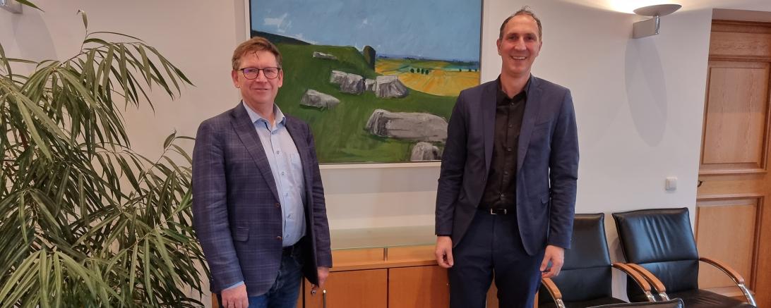 Das Bild zeigt Landrat Rößle und MdB Christoph Schmid