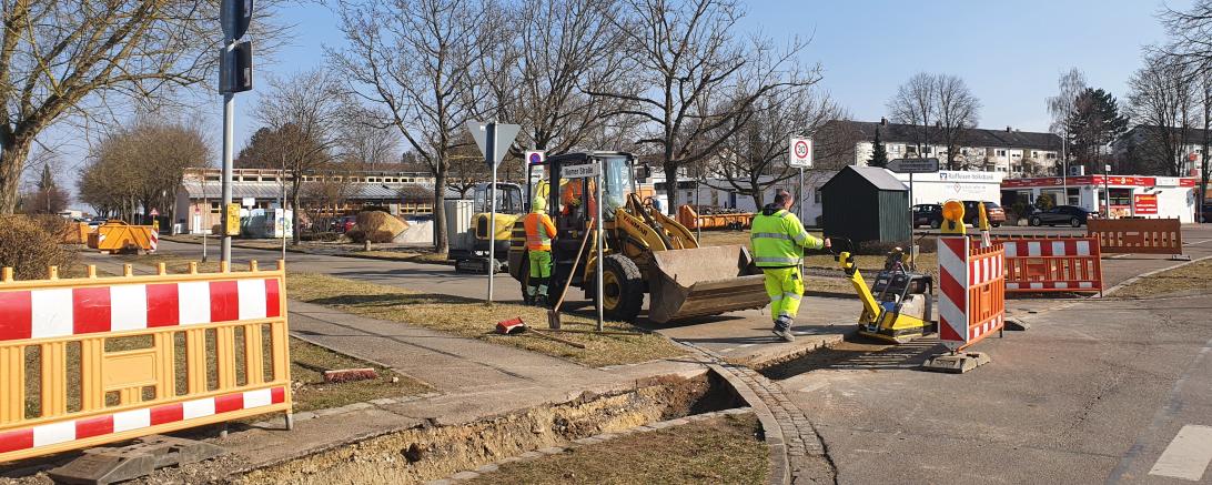 Zu sehen ist eine Baustelle.