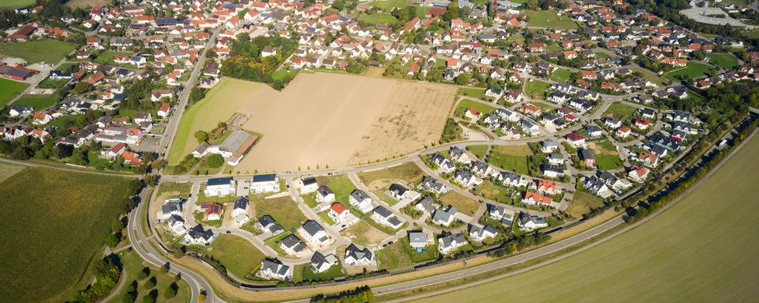 Luftbild von Mertingen