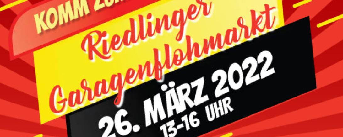Flyer für Garagenflohmarkt in Riedlingen