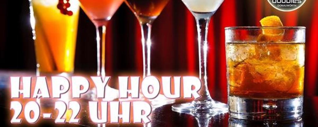 Das Bild zeigt ein Plakat zur Happy Hour des doubles Starclubs