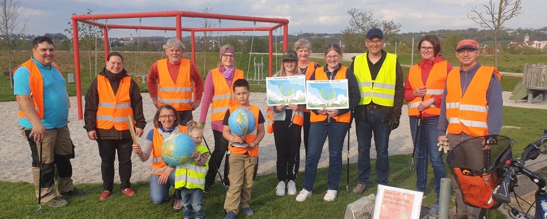 Plogging-Gruppe Donauwörth