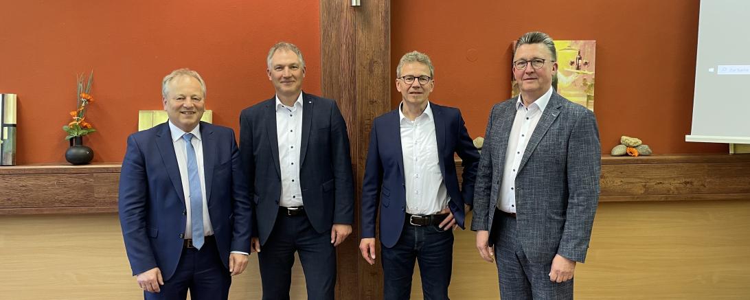 Zu sehen sind Wolfgang Winter, Peter Hoffmann, Gerhard Kilian und Johann Sailer.