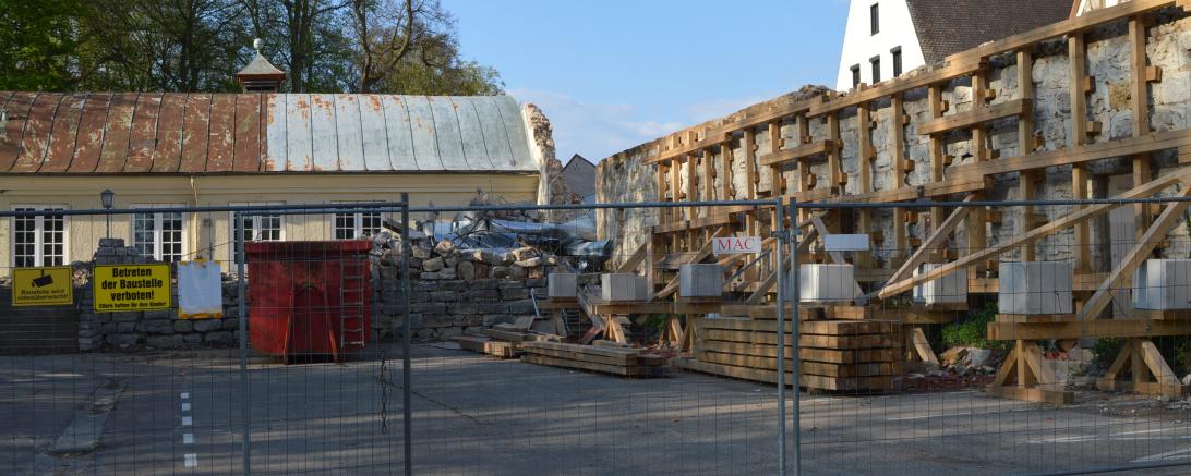 Das Hotel Krone in Oettingen wird derzeit saniert. 