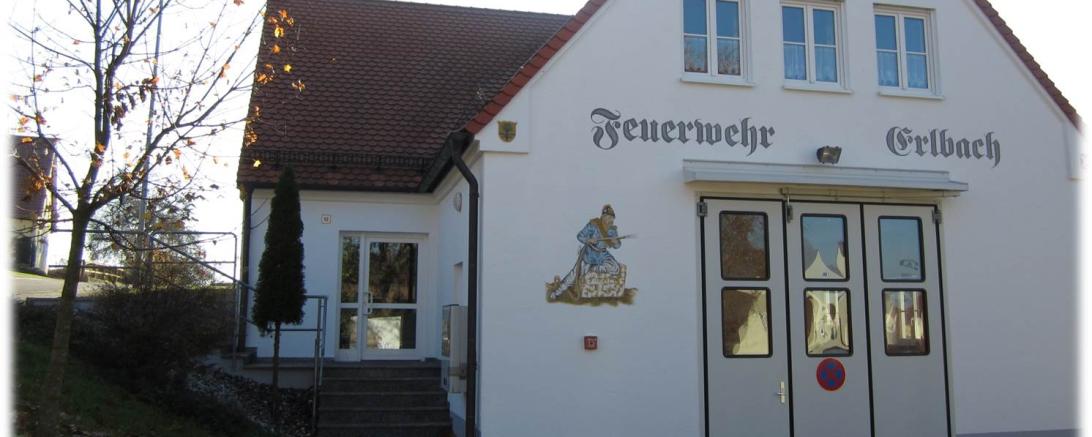 Das Feuerwehrhaus im Oettinger Ortsteil Erlbach. 