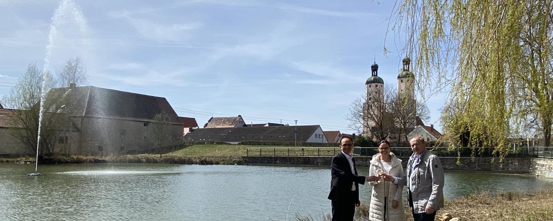 Wasserfontäne Wemding 