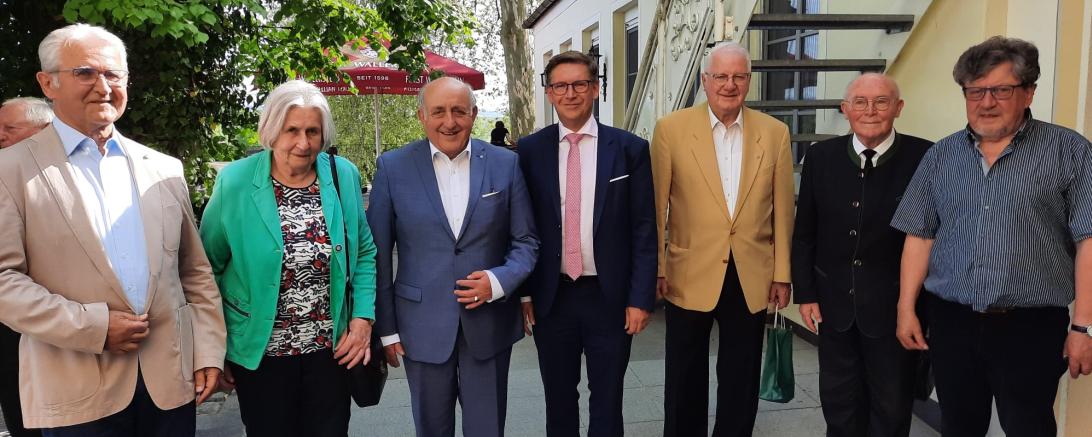 Die Ehrengäste bei der Mitgliederversammlung der Senioren-Union.