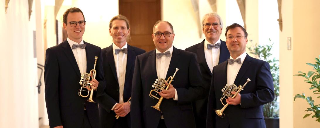 Das Bild zeigt das Bachtrompeten Ensemble Nördlingen.