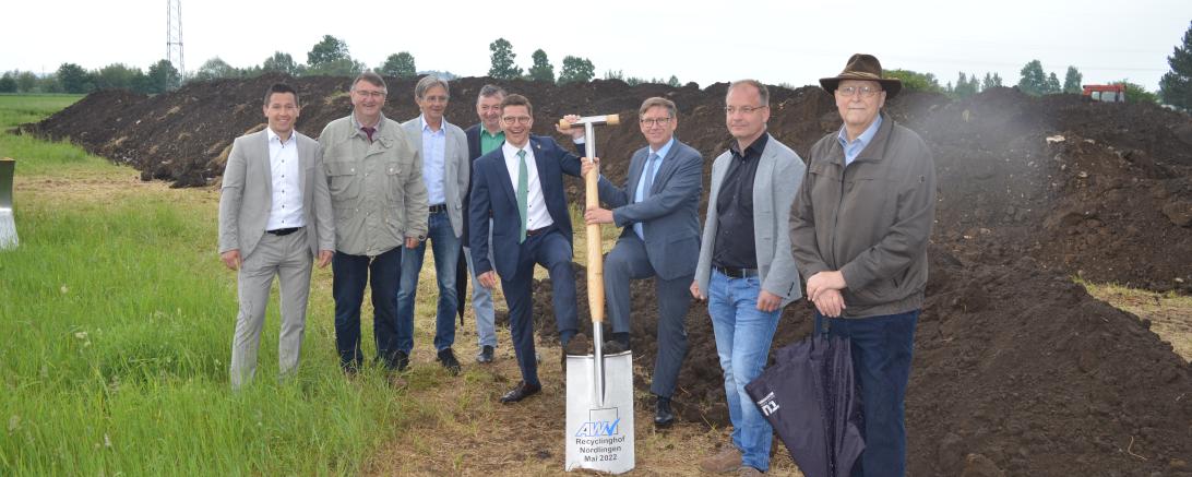 Spatenstich Recyclinghof Nördlingen 