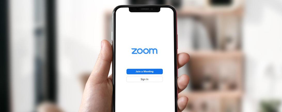 Das Bild zeigt die App Zoom.