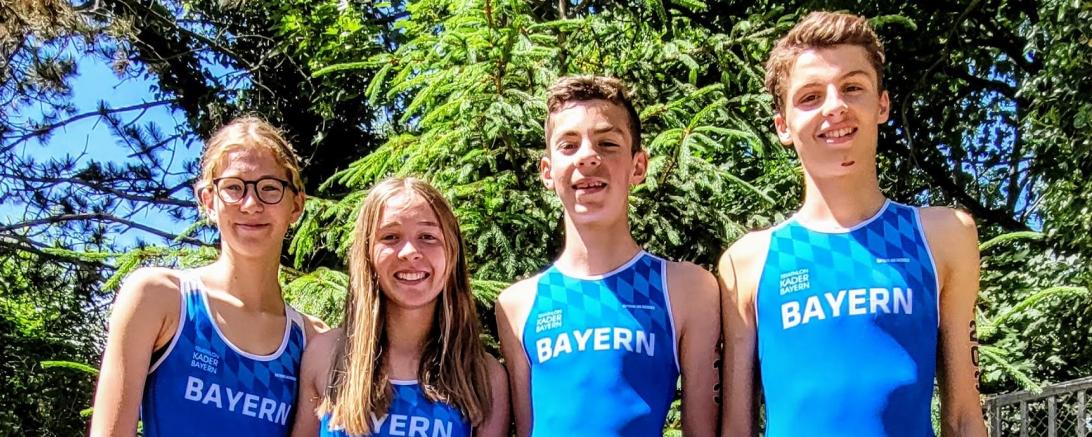 Von links: Giulia und Chiara Göttler, Luca Schreitmüller, Luis Rühl