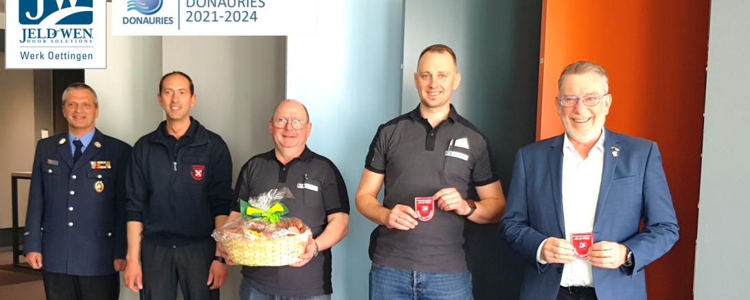 Das Bild zeigt v.l., Anton Meyr, Daniel Härtle, Heinz Rehle, Tobias Hoffmann, Wolfgang Oswald