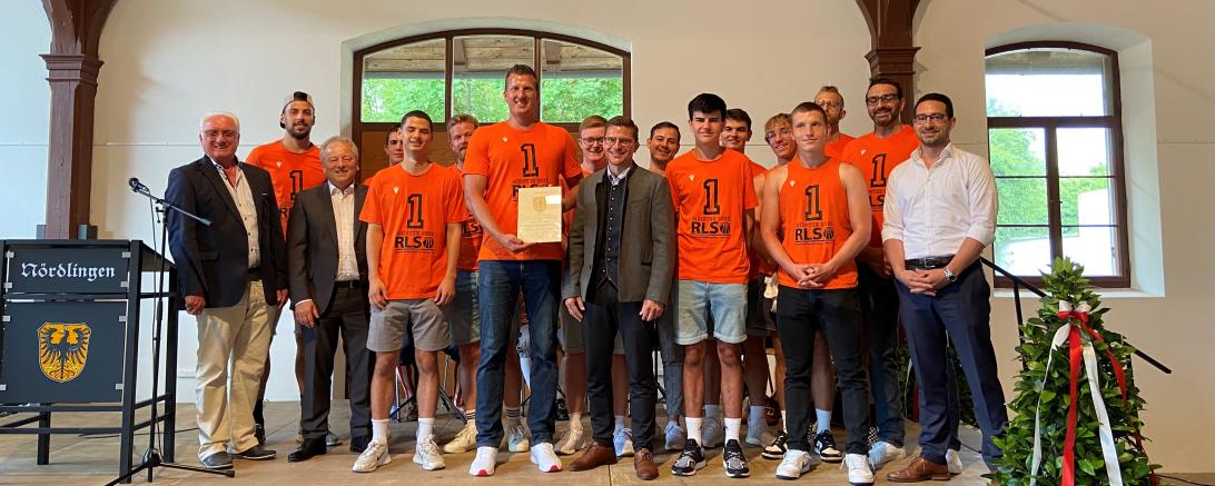 Das Bild zeigt Die Basketball-Herren des TSV 1861 Nördlingen