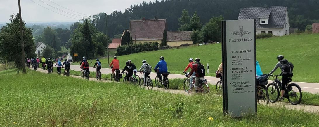 Radfahrer der Radwallfahrt 2021