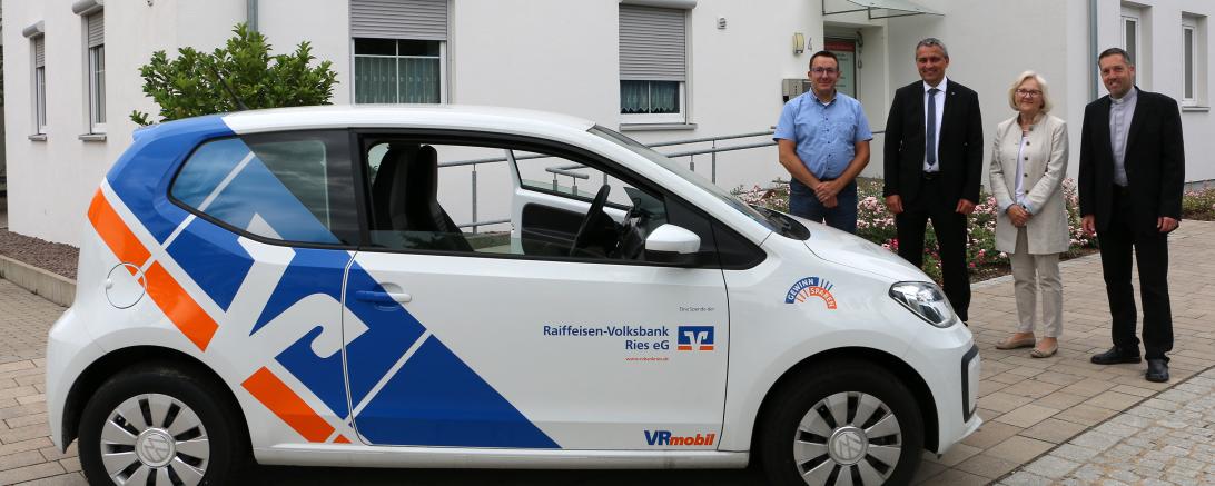 Das Bild zeigt das gespendete vr-Mobil.