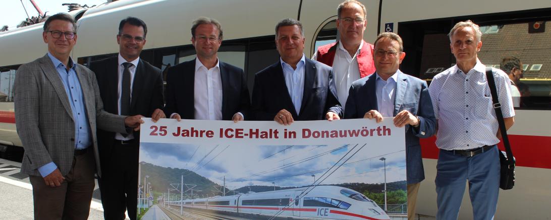 Seit 25 Jahren halten ICEs in Donauwörth. 