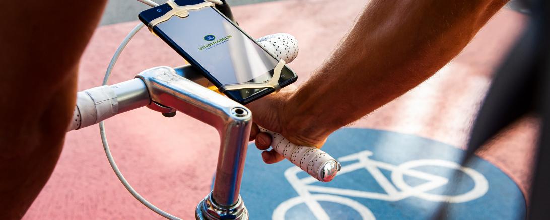 Das Bild zeigt ein Fahrrad.