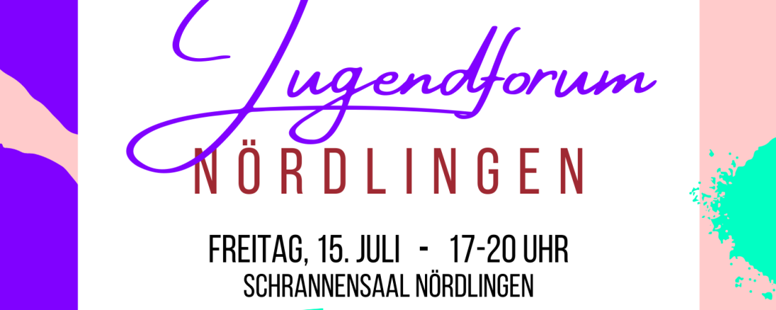 Flyer Jugendforum. 
