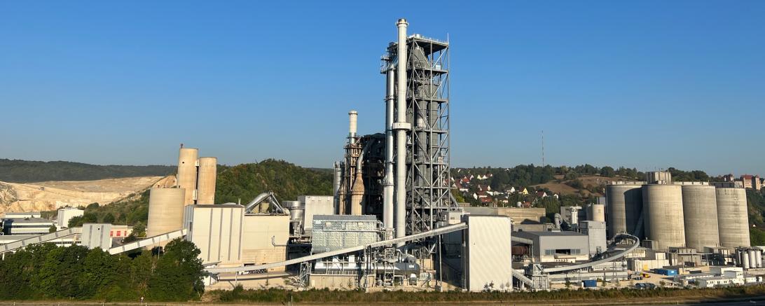 Das Bild zeigt den Ofen 8 der Märker Zement GmbH. 