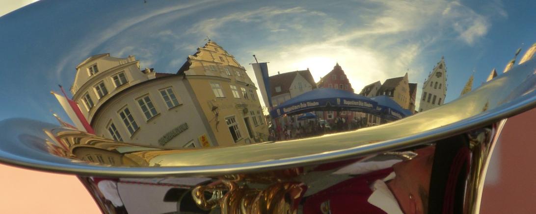 Das Bild zeigt ein Blechblasinstrument.