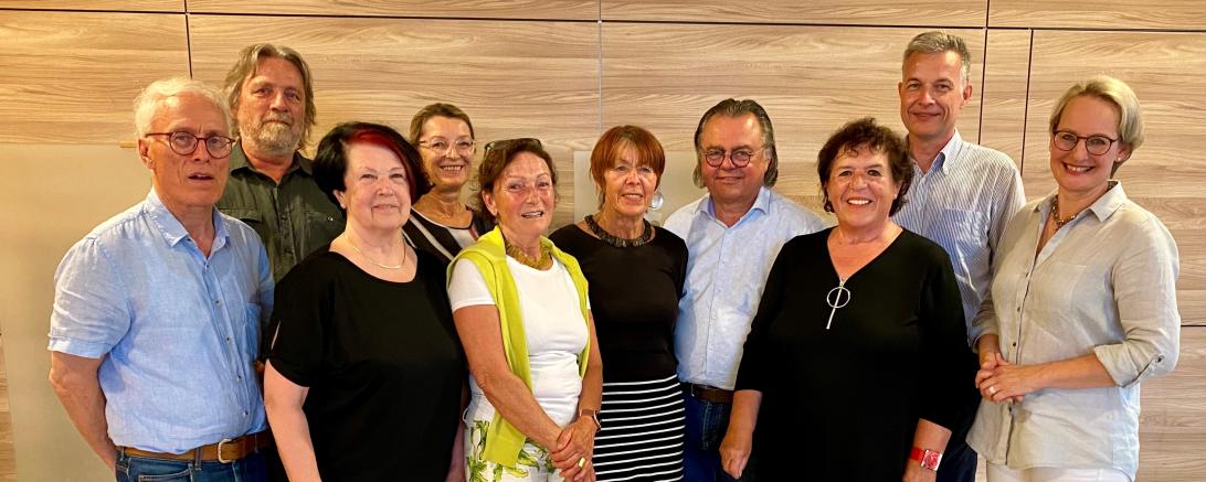 Das Bild zeigt den Vorstand des Kunstvereins Nördlingen.